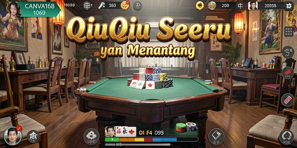 Screenshot permainan QiuQiu yang menarik dan seru.