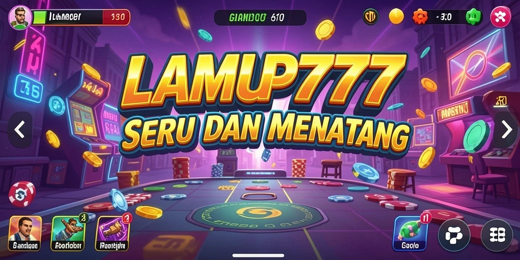 Tampilan gameplay seru LAMPU777 dengan berbagai tantangan menarik.