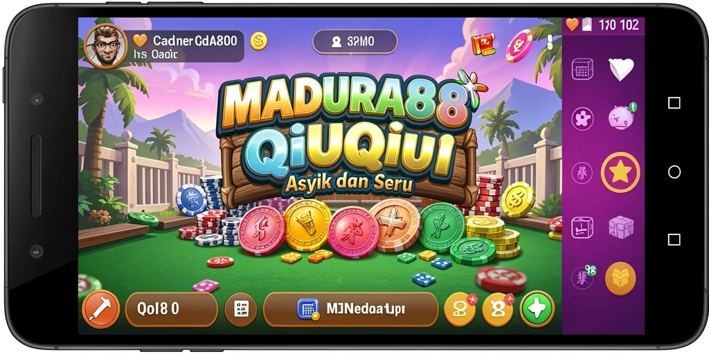 Tampilan seru gameplay QiuQiu dalam MADURA88.