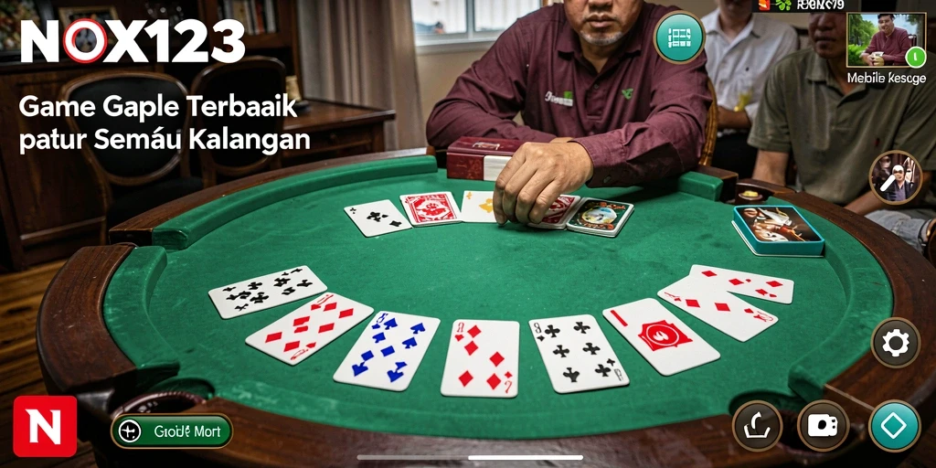 Tampilan gameplay seru di NOX123 dengan teman-teman.