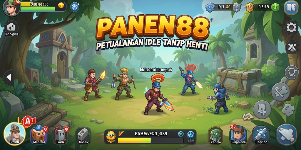 Screenshot menunjukkan gameplay Idle yang menarik dan menawan.