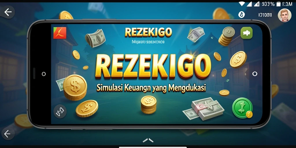 Tampilan gameplay REZEKIGO yang menarik dan edukatif.