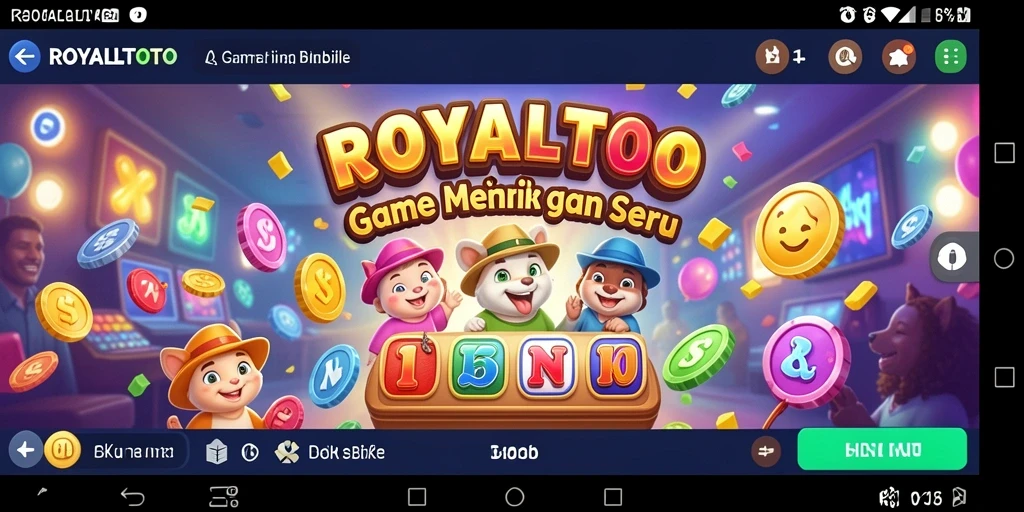 Screenshot gameplay ROYALTOTO menunjukkan keseruan dan keasyikan permainan Bingo.