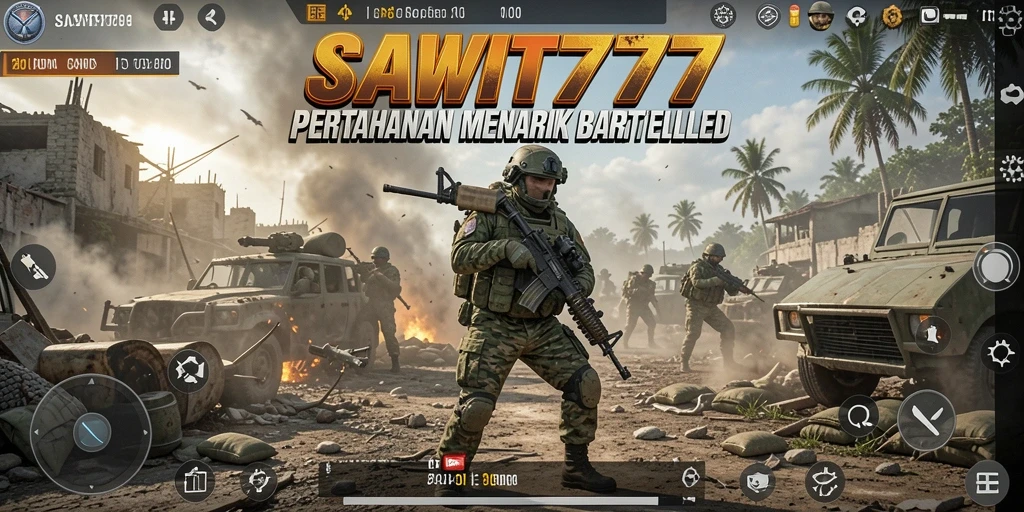 Tampilan gameplay menegangkan di <strong>SAWIT777</strong> saat mempertahankan tower.