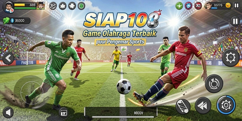 Tampilan gameplay SIAP108 dengan aksi olahraga seru.