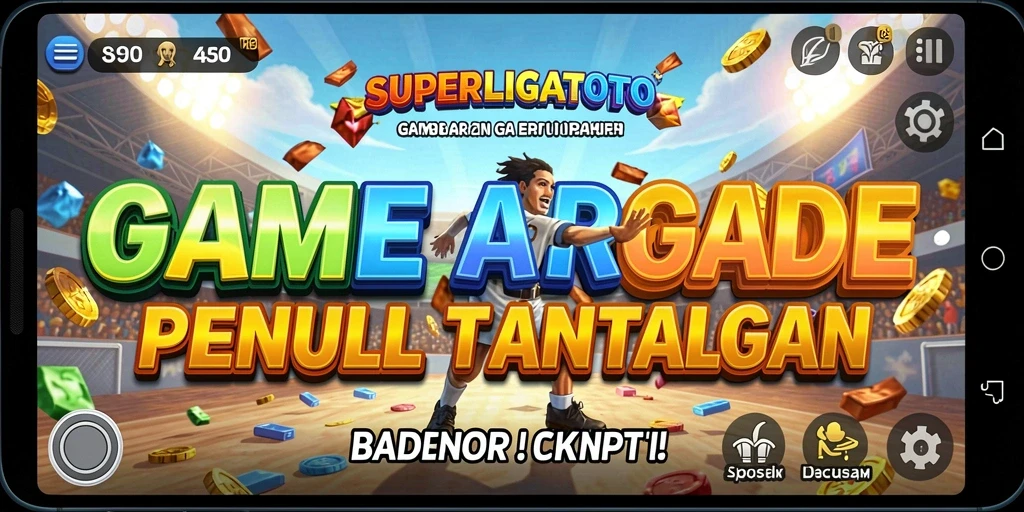 Tampilan gameplay seru SUPERLIGATOTO yang mendebarkan.