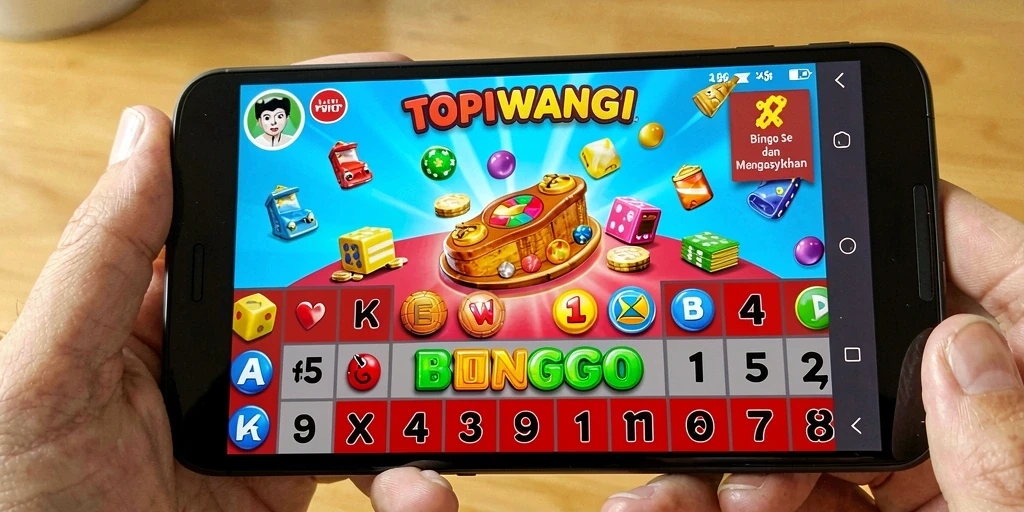 Screenshot gameplay TOPIWANGI yang menunjukkan suasana permainan Bingo yang mendebarkan.